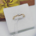 Золотое кольцо литьевое с бриллиантом изящное-К.261АК
