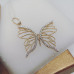 Золотой кулон бабочка 585 -П.04
