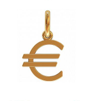 Кулон золото евро